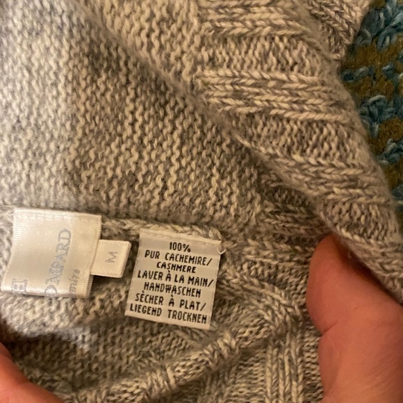 Eric Bompard Women's Cozy 100 percent Cashmere Turtleneck Sweater - Cream - Picture 3 of 6